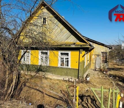 Одноуровневый бревенчатый дом 56 м2 в Радошковичах