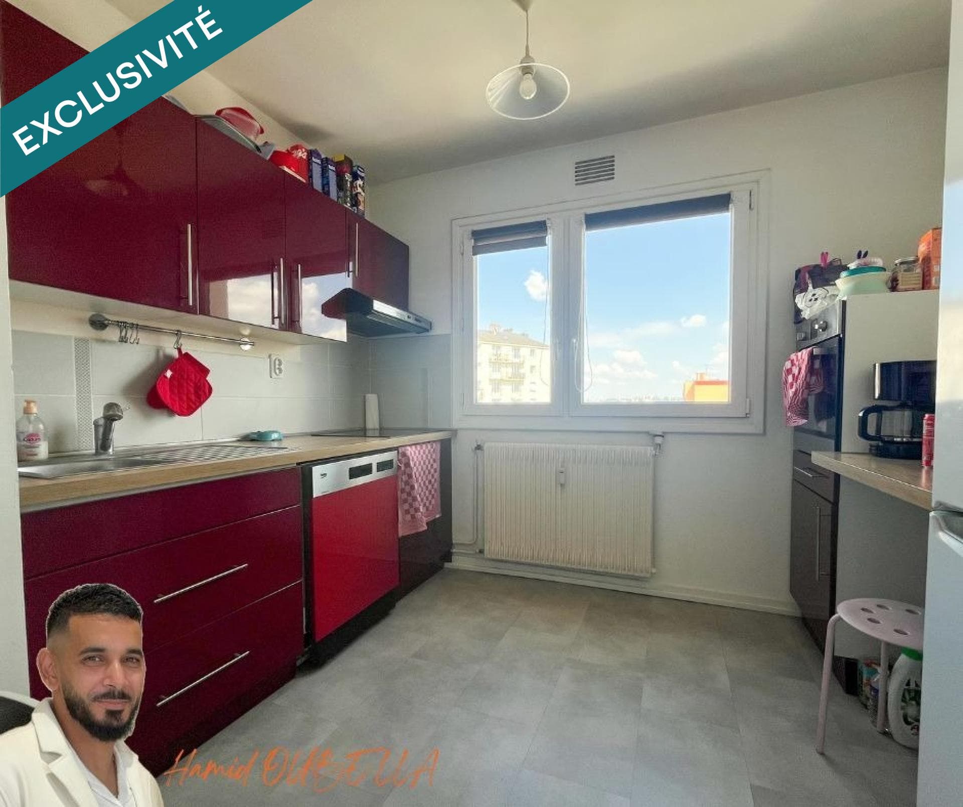 Le Mans – Appartement 3 pièces lumineux de 63 m² – Cave et Parking.