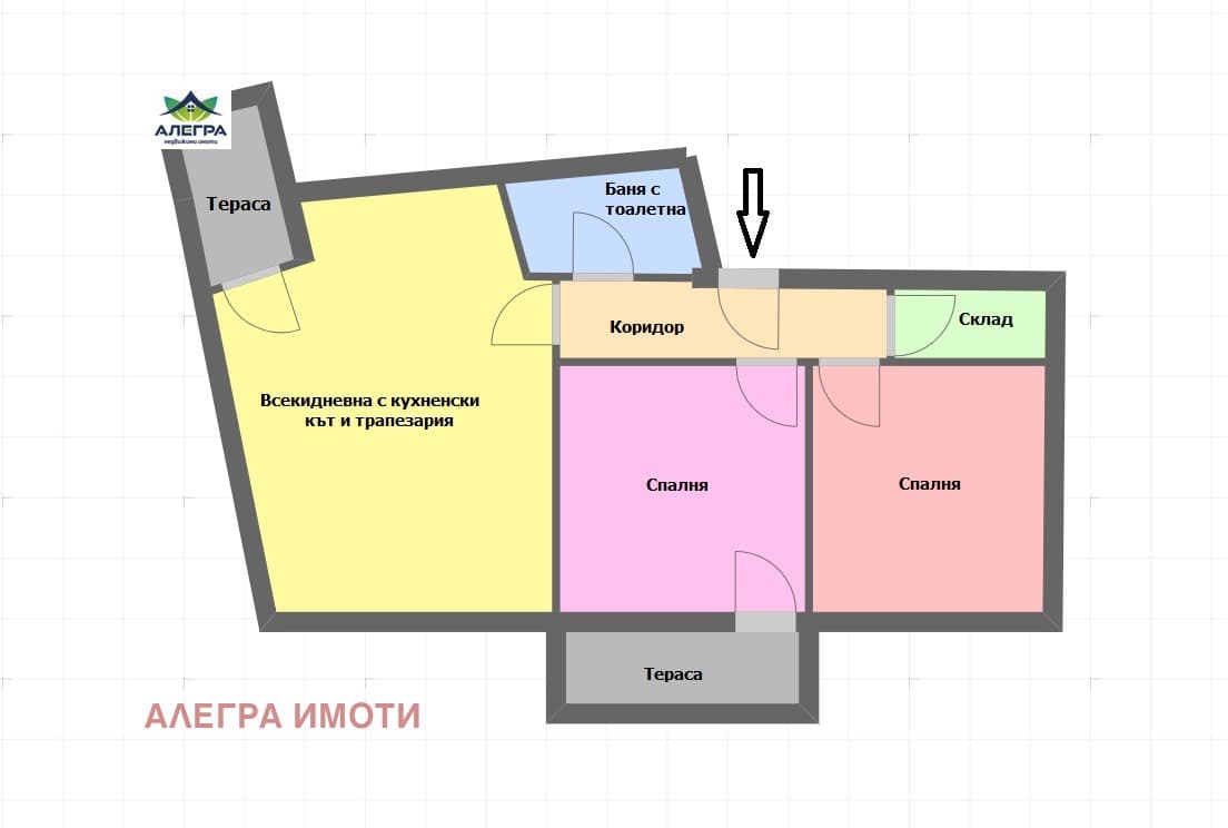 Продава 3-СТАЕН град Пазарджик, Ябълките