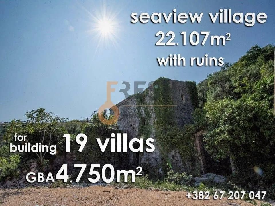 Urbanizovano građevinsko zemljište za 19 vila, 22107m2
