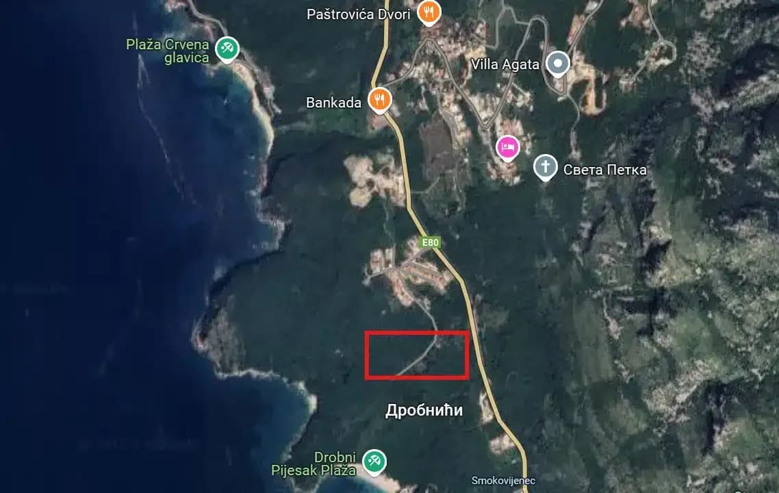 Investment Land for Tourist Villas – Reževići, Budva Riviera, Montenegro
