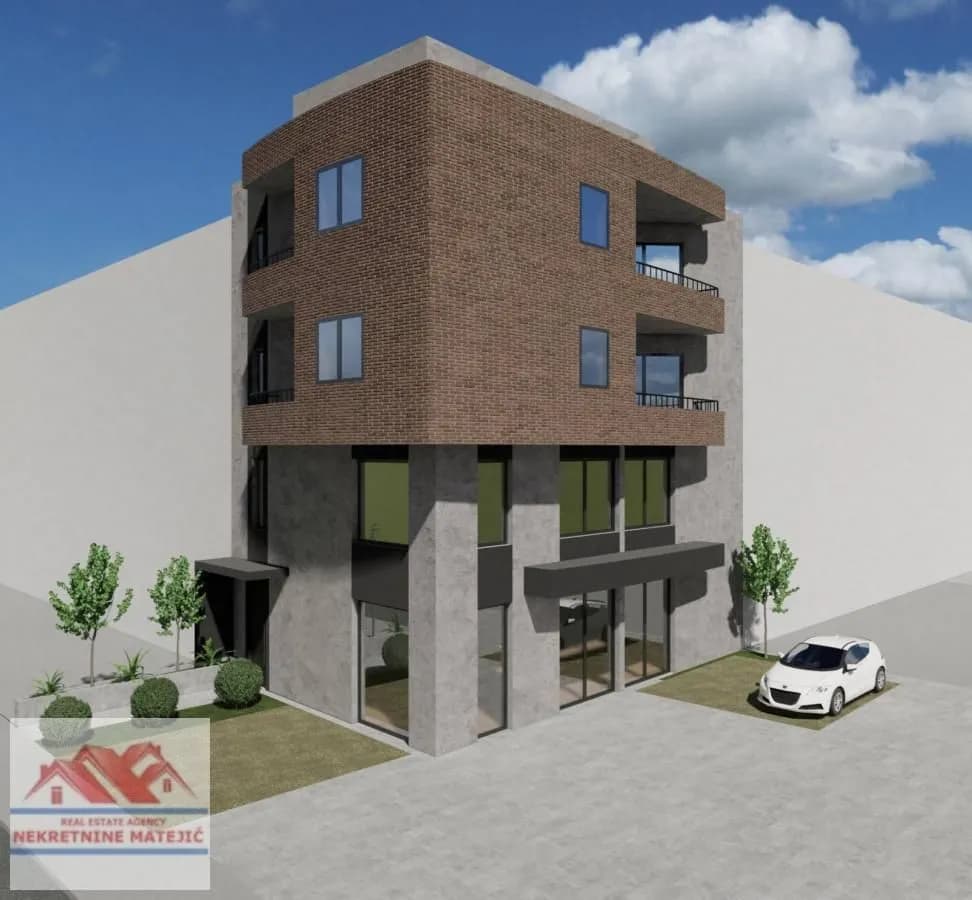 LOKAL U NOVOJ ZGRADI U IZGRADNJI U CENTRU, 80 M2 + 80 M2 GALERIJA + 80 M2 PODRUM, IZUZETNA LOKACIJA, CENA – 360.000 E