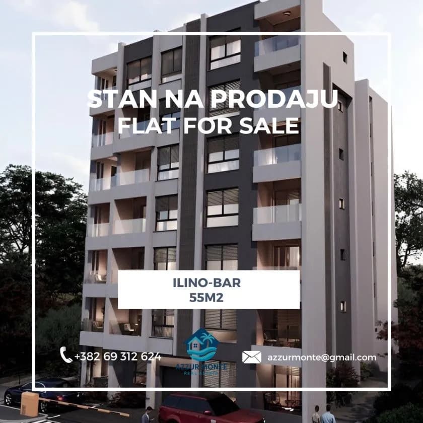 Prodaja, Stan, 55m2, Ilino, Bar