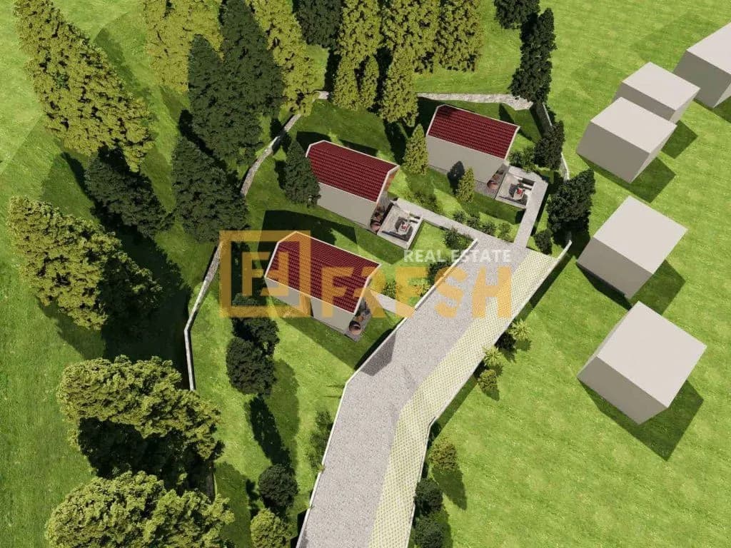 Plac sa izrađenim projektom za izgradnju tri objekta, Obzovica