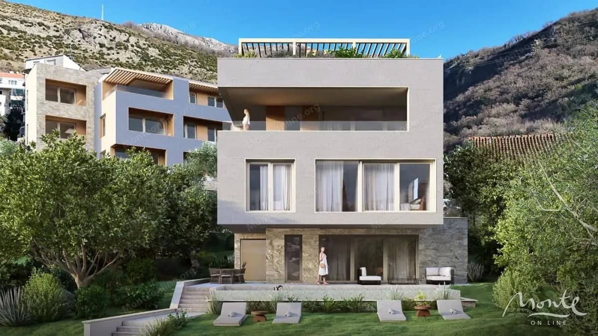 Luksuzna vila u Pržnu s bazenom i panoramskim pogledom na Jadran