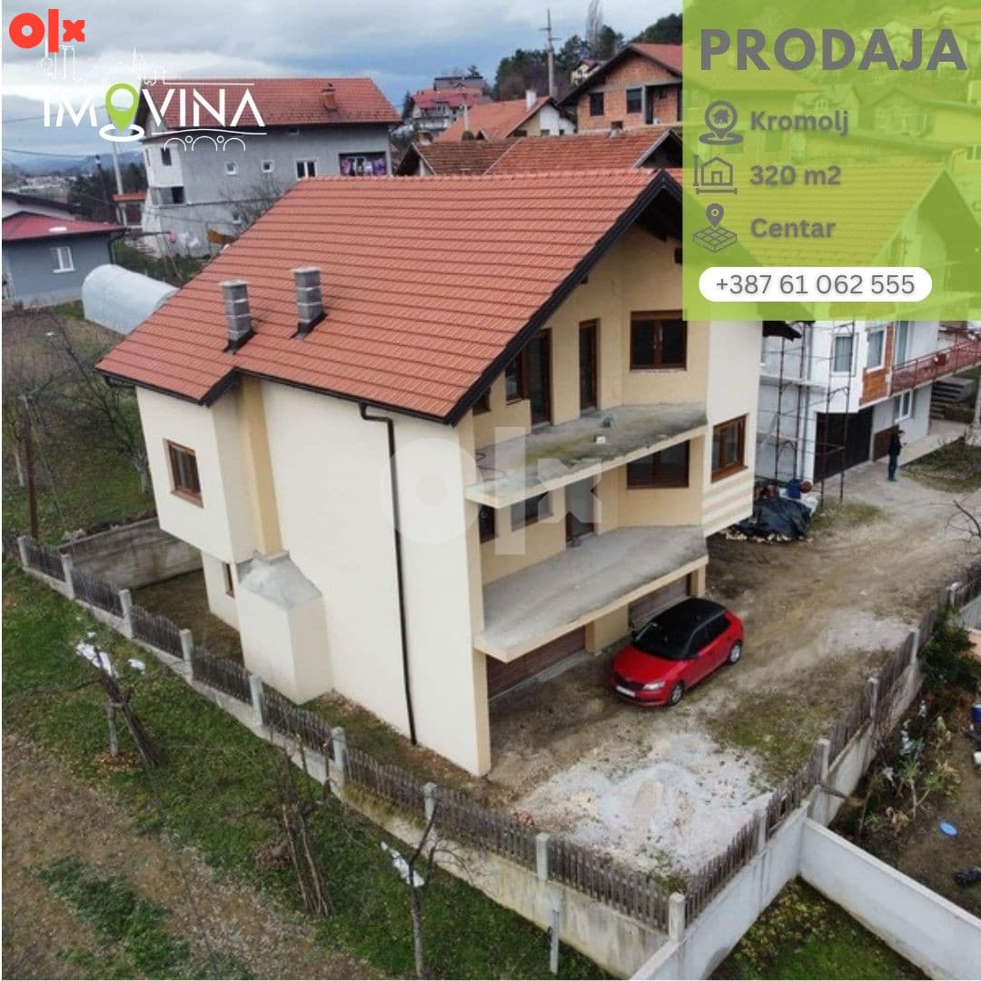 100838 Kuća na dvije etaže 320m2, Kromolj