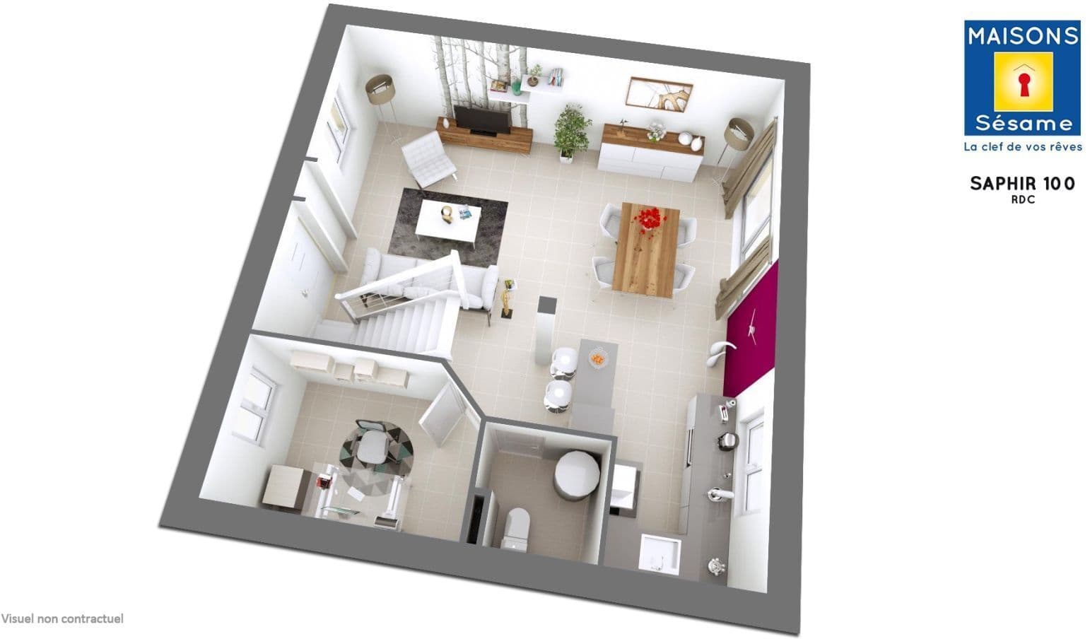 Projet de construction d'une maison 97 m² avec terrain à CERGY (95)