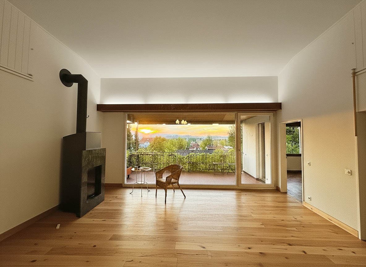 8 1/2-Zimmer Einfamilienhaus - mit privilegierter SW-Aussicht und zentraler Lage Schulen und ÖV