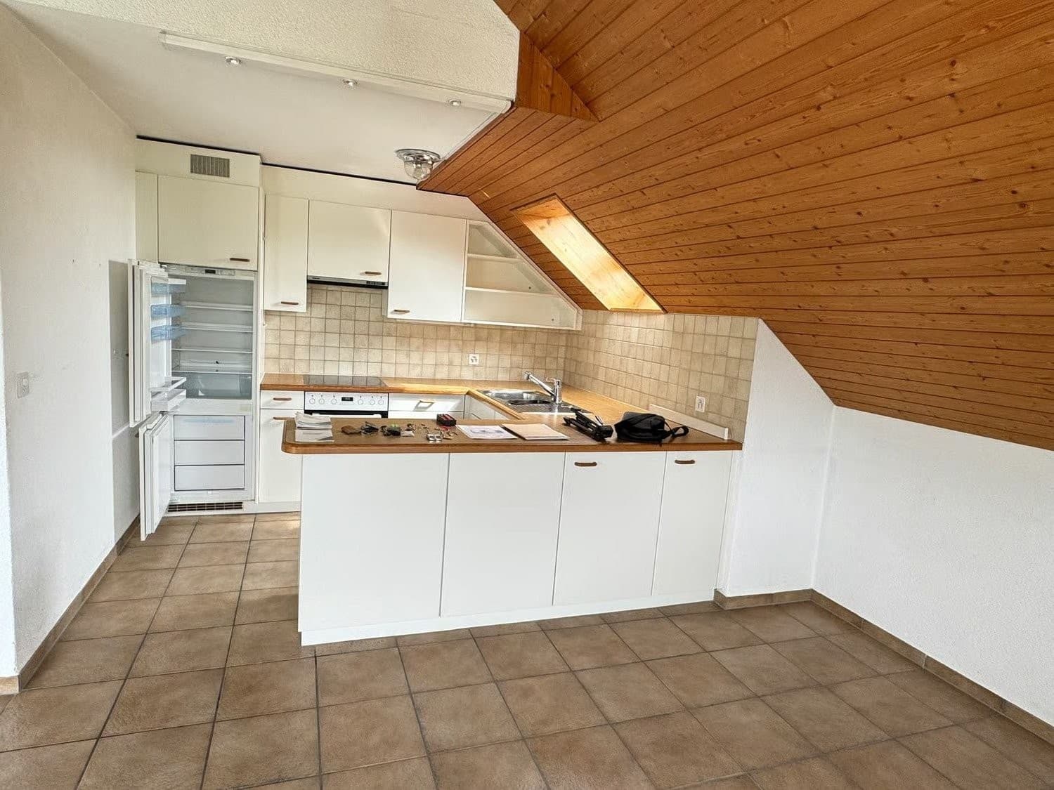 2.5-Zimmer-Dachwohnung mit Balkon und herrlicher Aussicht sowie Tiefgaragenbox in Arbon