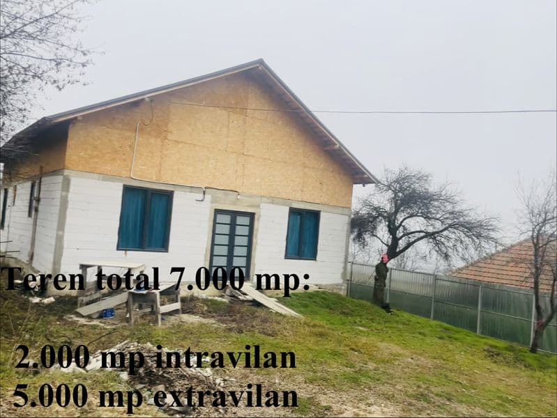 Casă nouă 120 mp + teren 7.000 mp – Scărișoara, Cislău (Buzău)