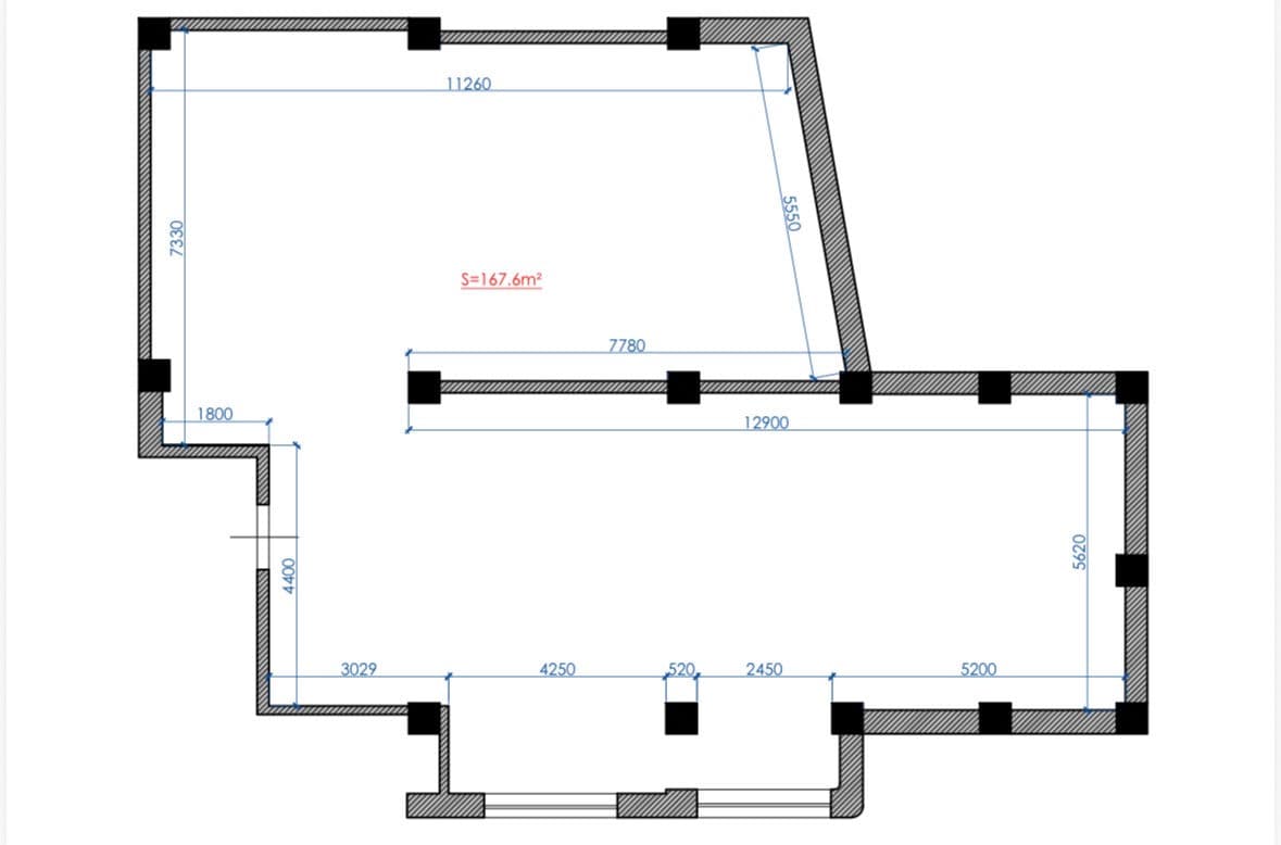 165 m², Spațiu universal