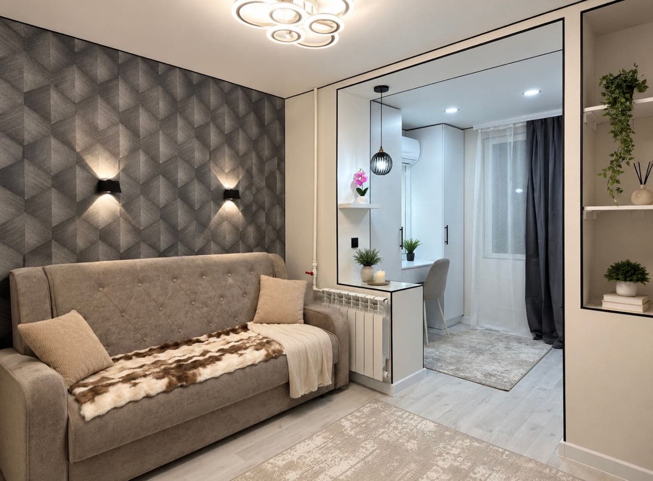 Apartament cu 1 cameră, 20 m², 3 etaj