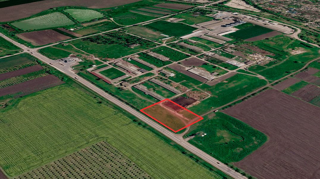 56 ari, teren industrial