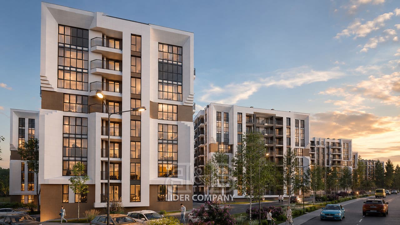 Apartament cu 1 cameră, 43 m², 4 etaj