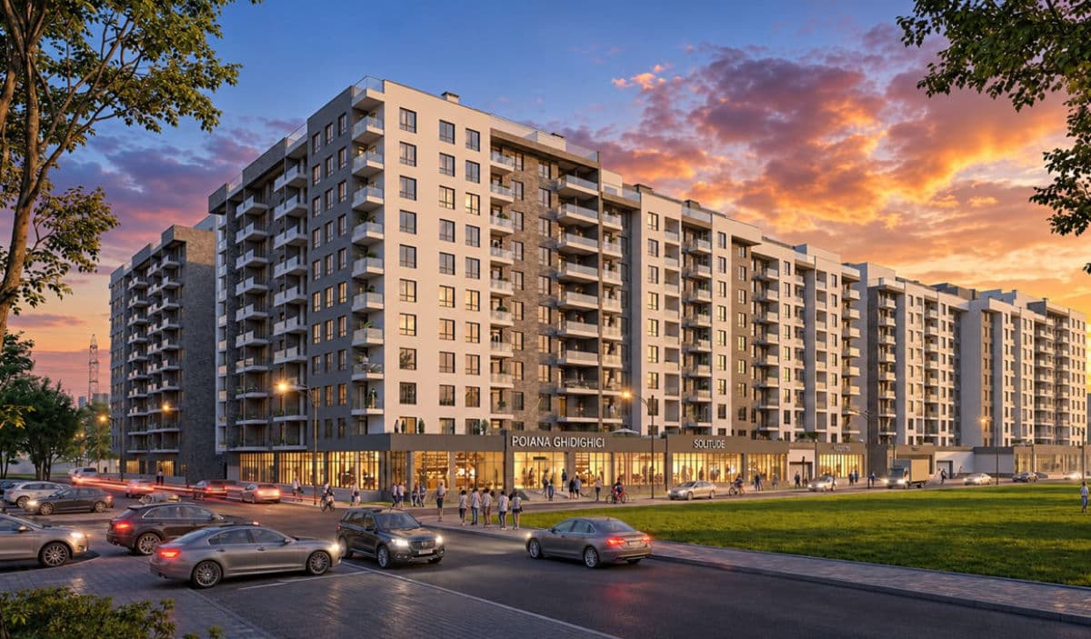 Apartament cu 1 cameră, 32 m², 7 etaj