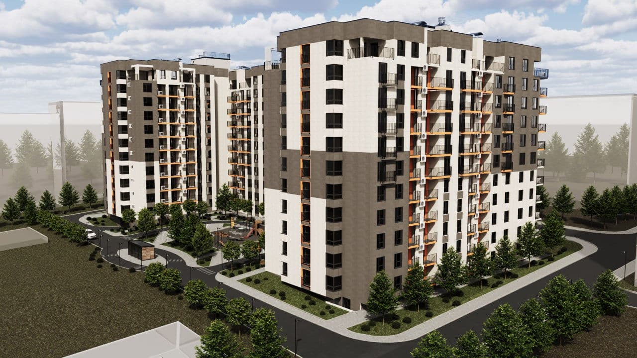Apartament cu 1 cameră, 43 m², 8 etaj