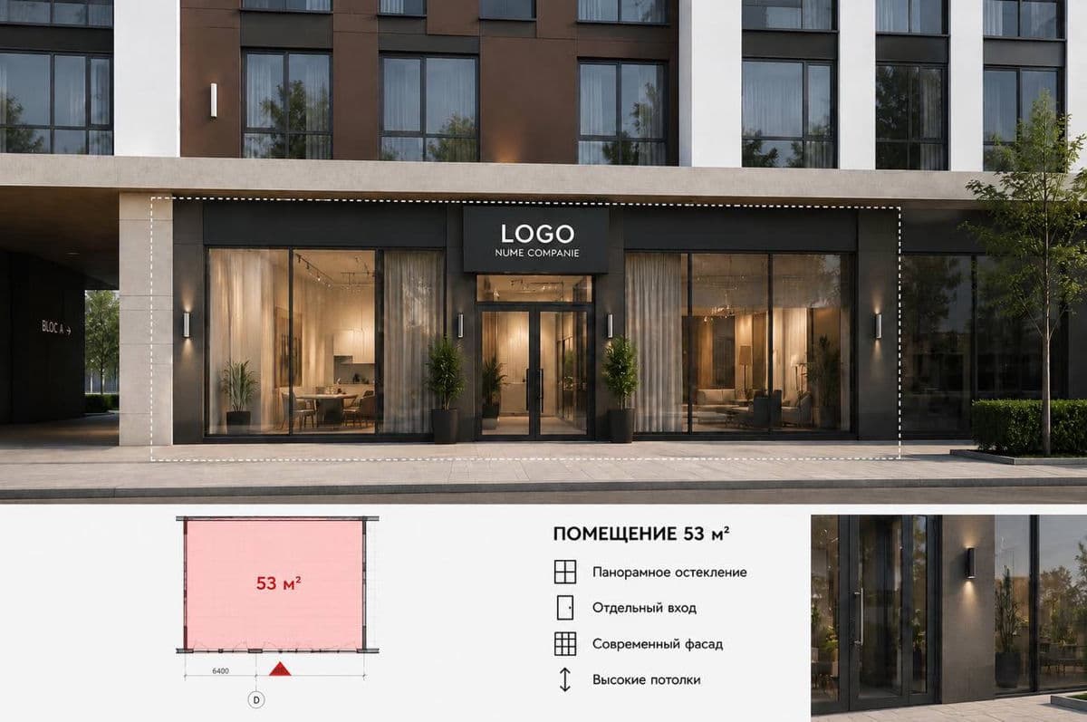 53 m², Spațiu comercial