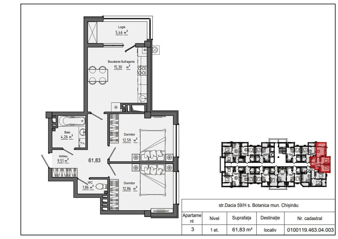 Apartament cu 2 camere,  Botanica,  Chișinău,  Chișinău mun.