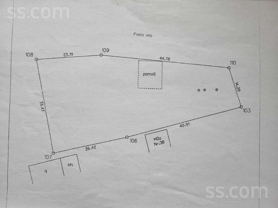 Land, 1692.0 m², Pārdodu apbūves gabalu ar plašām apbūves iespējām. Visas komunikācijas pieejamas, Tukums