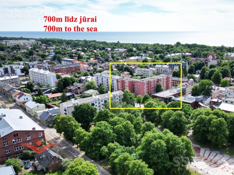 1 rooms, 700.0 m², 1-istabas dzīvoklis centrā 700m no jūras Jēkaba Janševska ielā 7, Liepāja