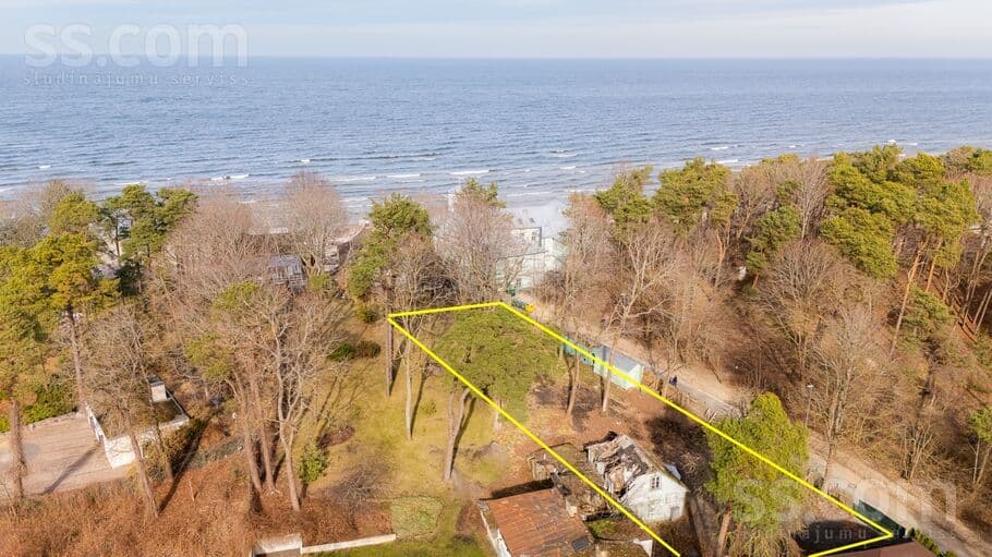 Land, 1470.0 m², Ekskluzīvs zemes gabals ar skatu uz jūru Jūrmalas centrā.
Jūras viļņu šalkas,, Majori