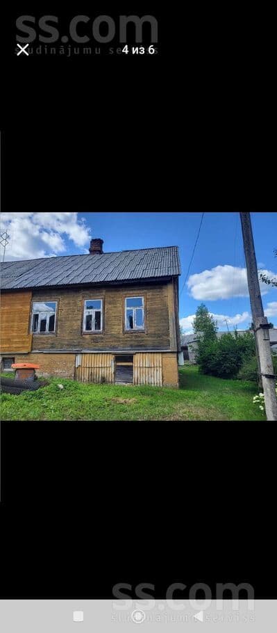 1 rooms, 40.0 m², Продаётся пол дома, нужен капитальный ремонт. рядом горс Свет есть хорош, Rēzekne