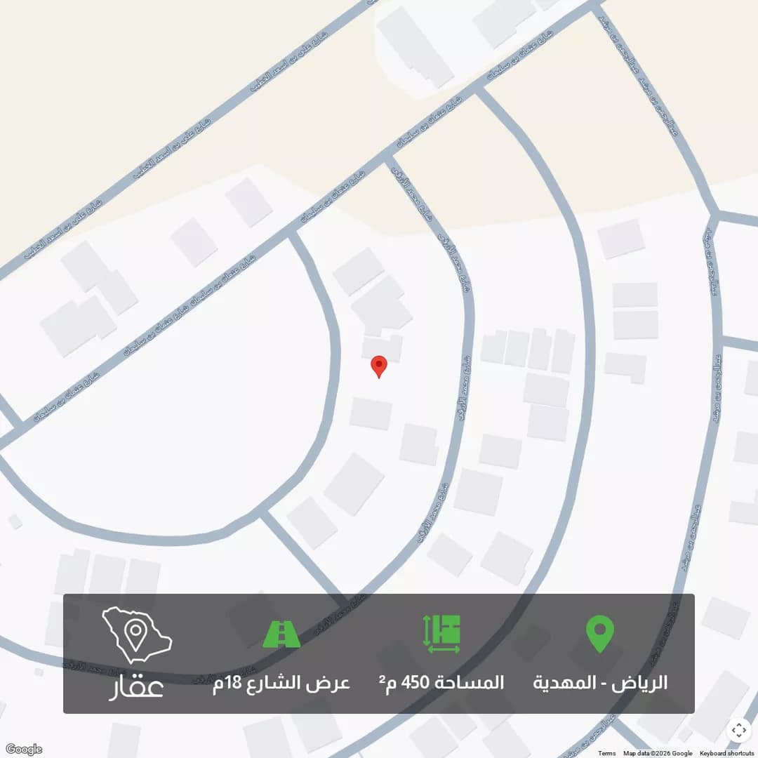 أرض للبيع في شارع يحيى البانياسي, حي المهدية, مدينة الرياض, منطقة الرياض