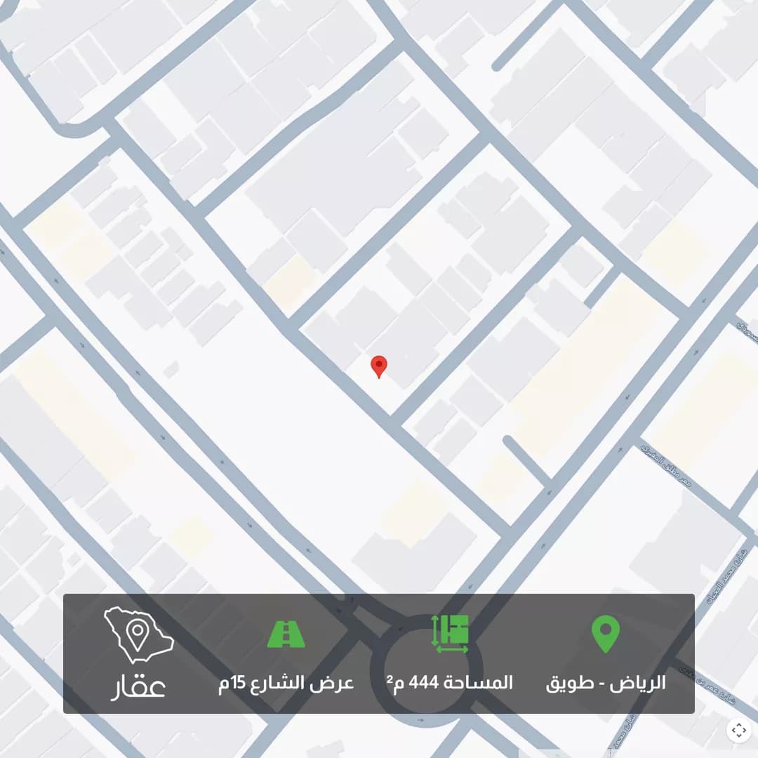 أرض للبيع في شارع جروه بن يزيد الطائي, حي طويق, مدينة الرياض, منطقة الرياض