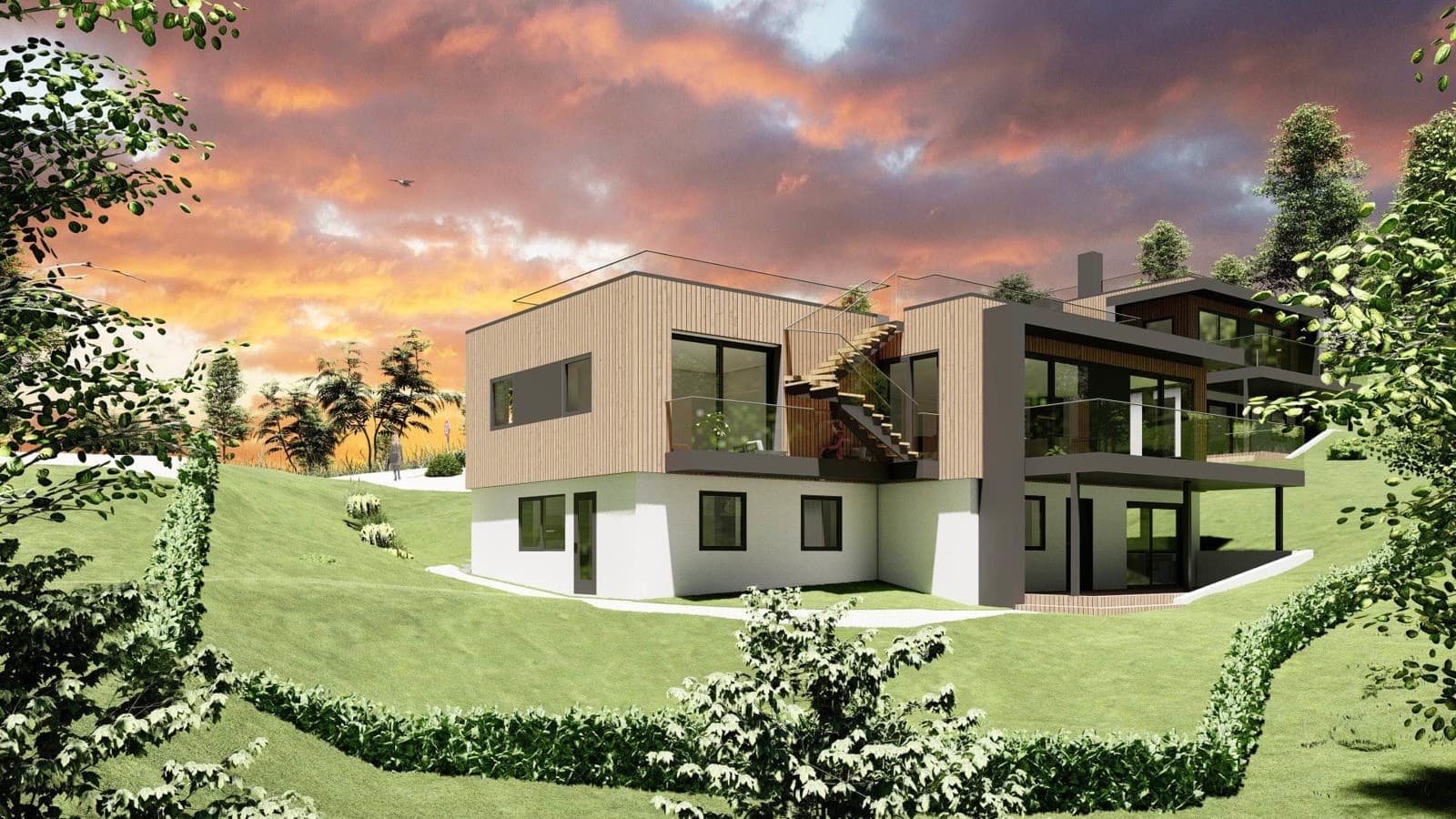 PrivatMegleren Ski & Ås 4 tomter i et sentrumsnært, barnevennlig & attraktivt område - Rammetillatelse for bolig m/hybel, garasje og takterrass