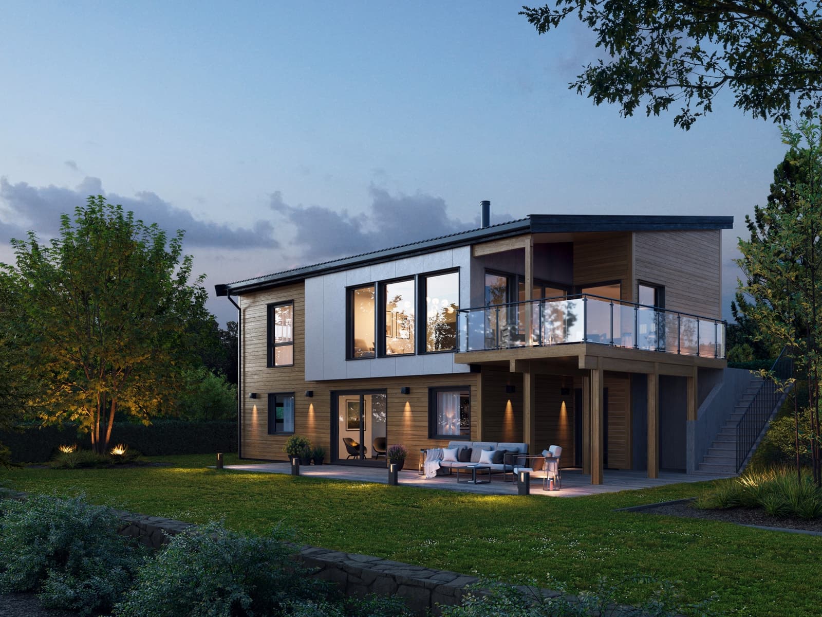 Nordbohus - Modum Komplett ferdig utvendig | Funksjonell planløsning | 4 soverom | Utsiktstomt Bukken Bruse 17, Krokstadelva 213 m² 6 390 000 kr Totalp