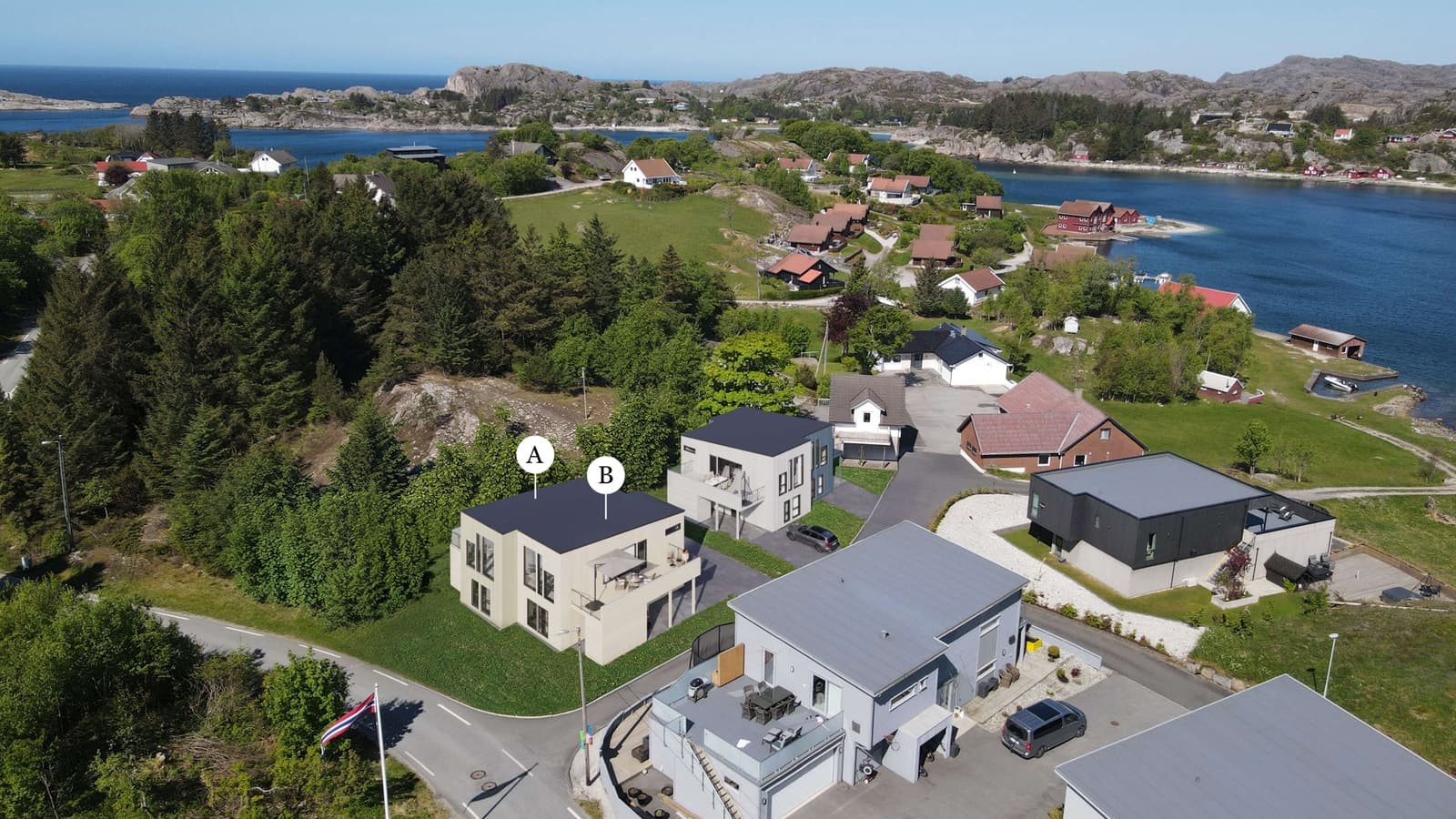 Mesterhus - Norrøn Bolig AS Rimelige og innholdsrike vertikaldelte boliger i veletablert boligområde Trosavigveien 191, Hellvik 131 m² 3 990 000 kr Tot