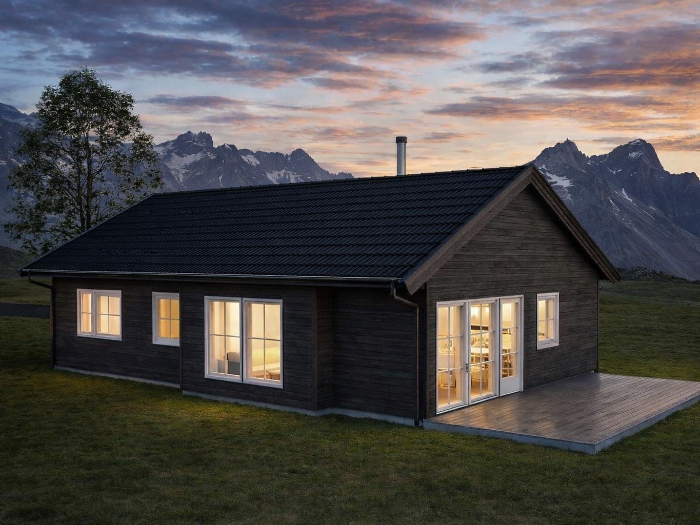 Nordbohus - Modum Fjelljom - Tre soverom | Livsløpsbolig | Carport Fjelljom 4, Geilo 96 m² 4 090 000 kr Totalpris: 4 093 250 kr ∙ Selveier ∙ Enebolig ∙