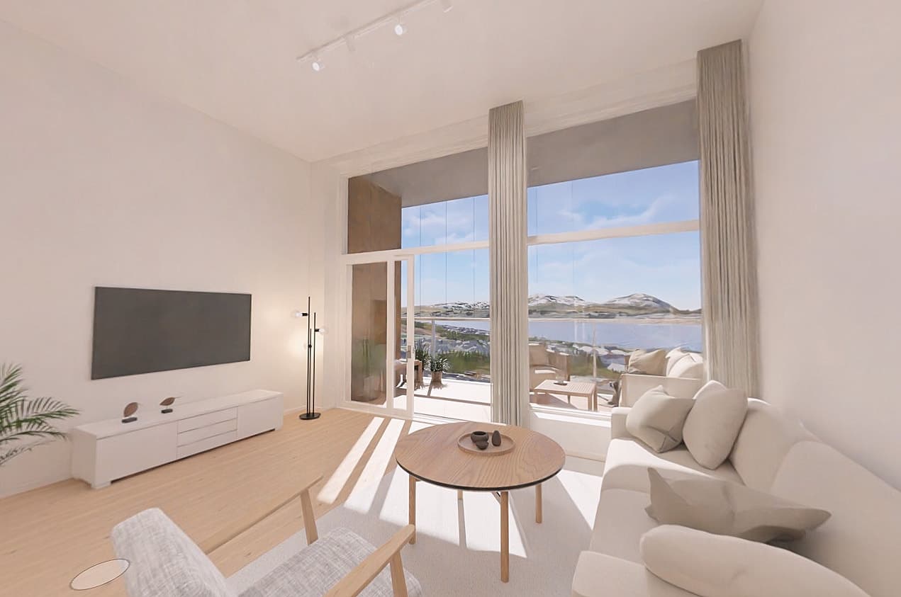 GARANTI Eiendomsmegling Tromsø Innflyttingsklar fra Juli 2026! - Romslig og familievennlig 5-roms over to plan med garasjeplass og spektakulær utsikt!