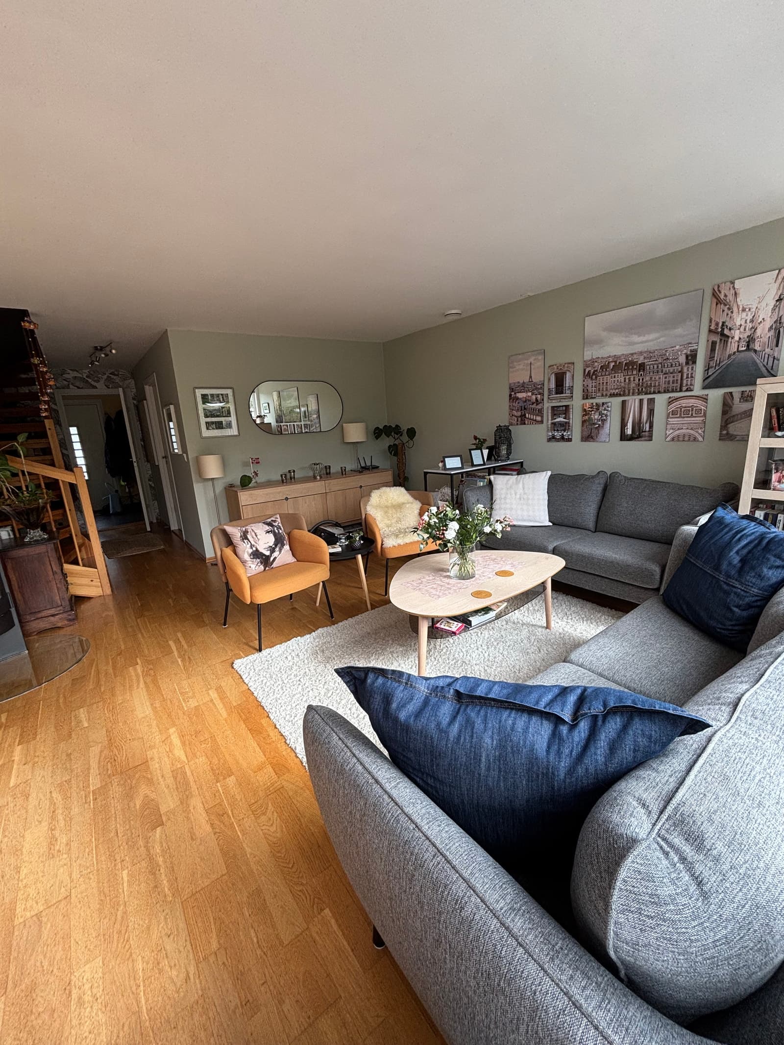 Privat Exclusive ONS 2026 Accomodation - Spacious 4-bedroom Home near Stavanger & Sola Airport Høgeholvegen 62, Tjelta 120 m² 10 000 kr Rekkehus ∙