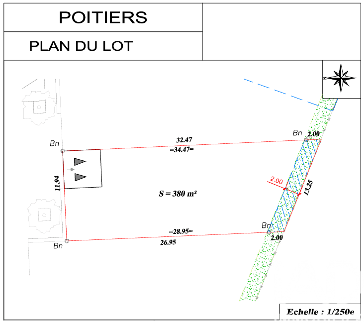 Vente Terrain à bâtir 380 m&sup2;