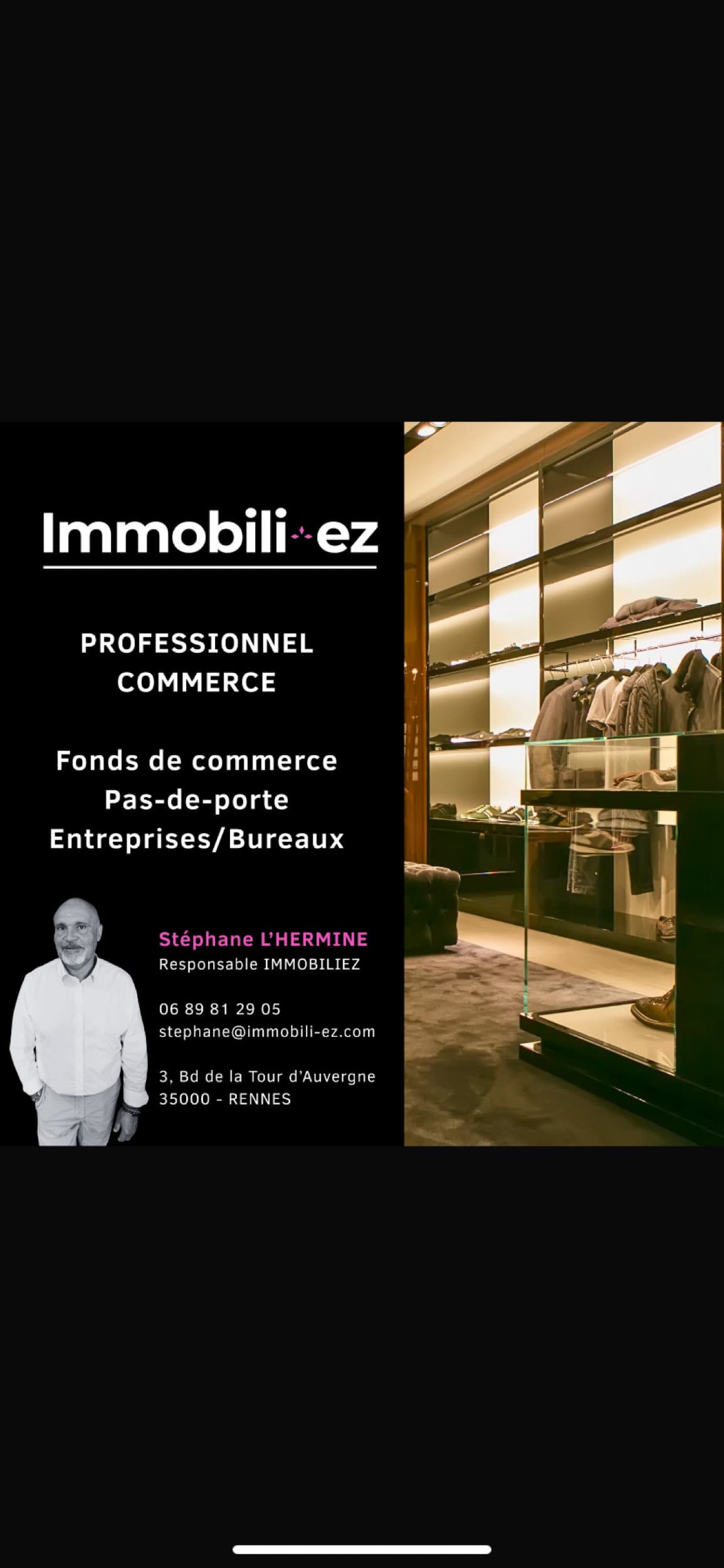 Fonds de commerce à vendre Rennes