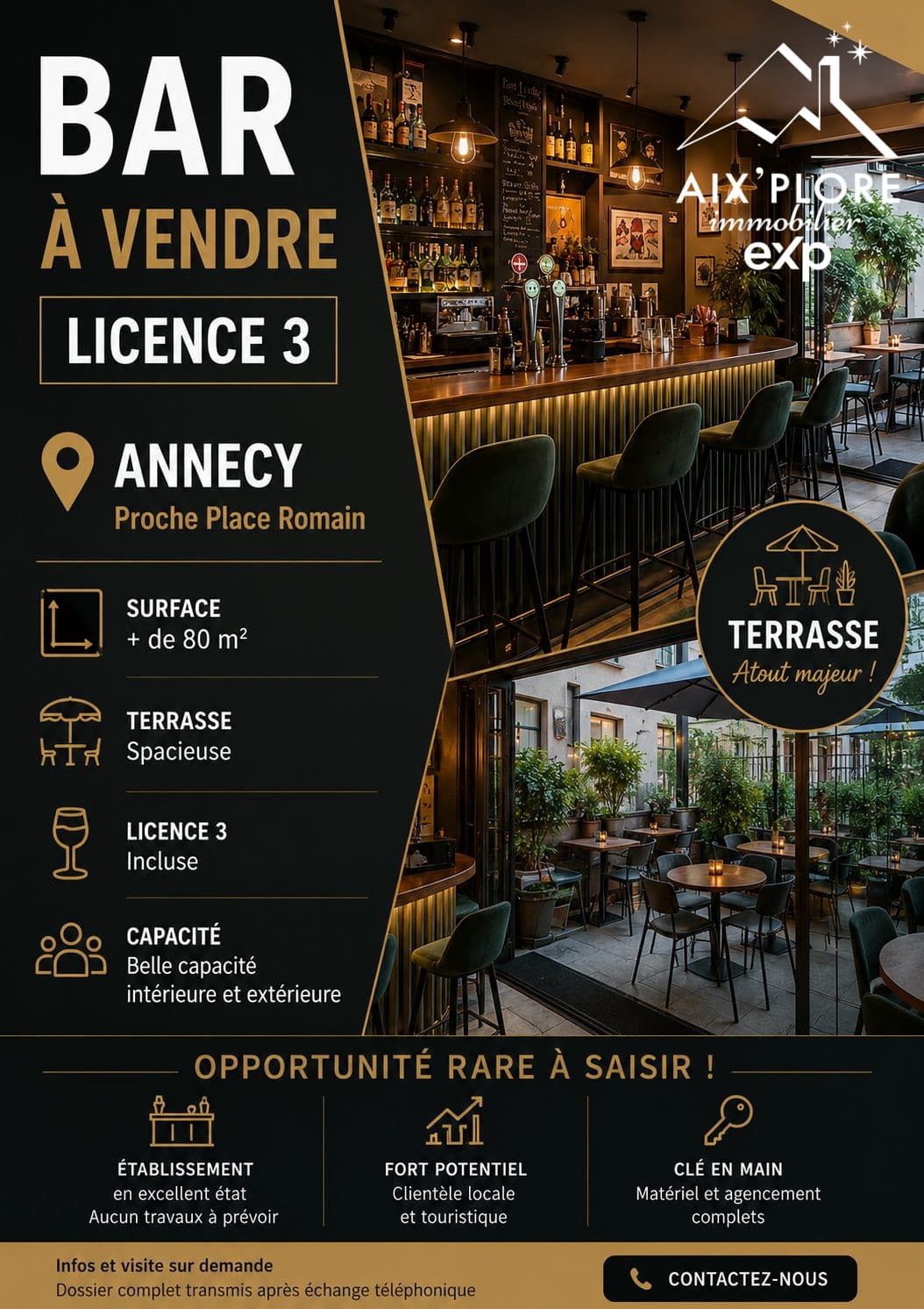 Fonds de commerce à vendre Annecy