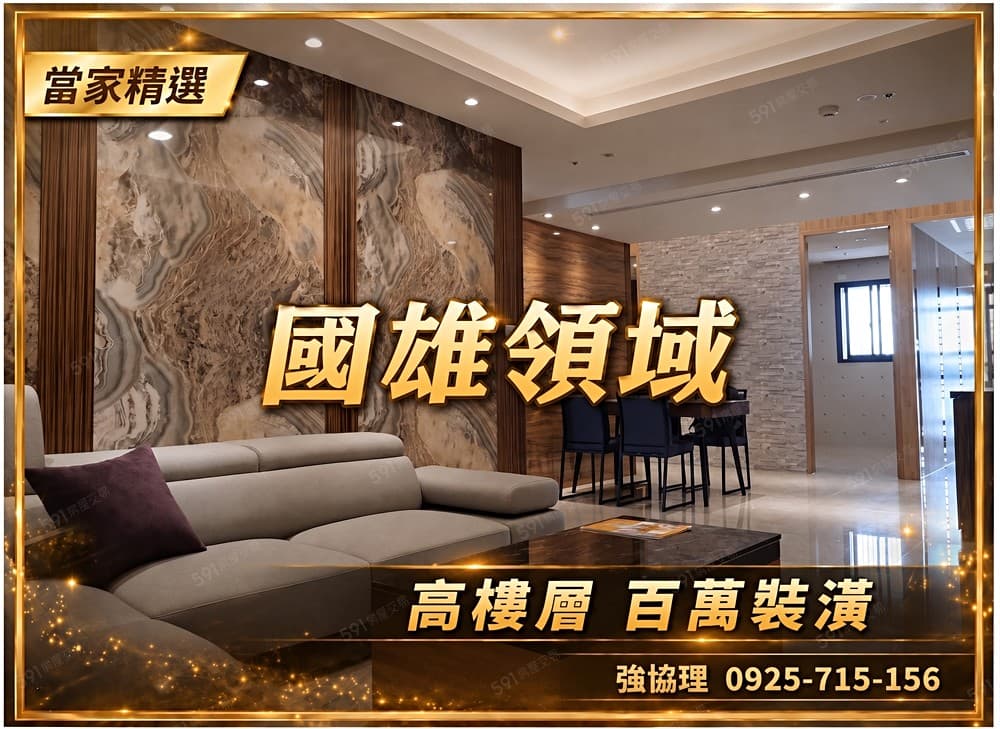 🚀當家專任🚀國雄領域漂亮裝潢正三房平車附前後陽台
