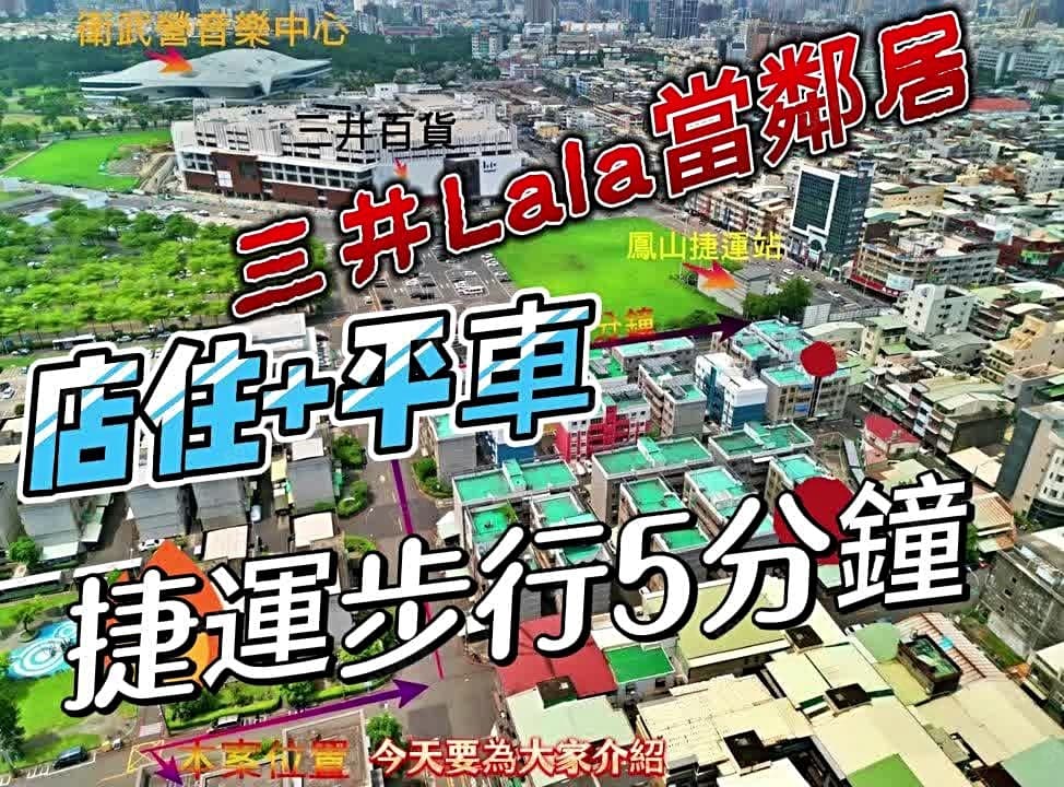 【新案上架】三井LALA｜捷運走路5分鐘｜店住平車