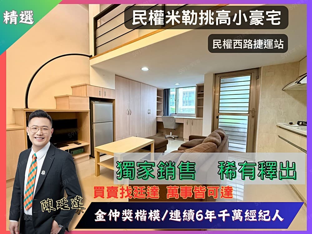 【安勝團隊】民權米勒小豪宅+車位|千萬金仲獎楷模