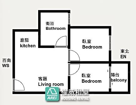 ⭐高鐵MRT三越song時尚2房可租補-權威