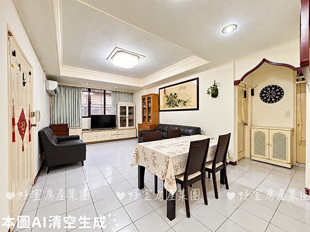 北投奇岩捷運站旁~屋況優良公寓室內有24坪的大三房