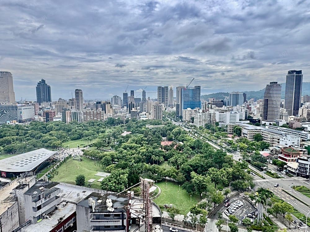 高樓景觀面中央公園/稀有3陽台/邊間3房平車