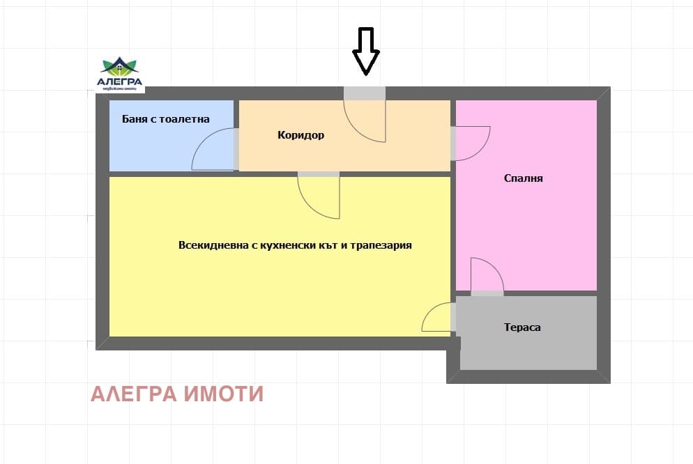 Продава 2-СТАЕН град Пазарджик, Ябълките