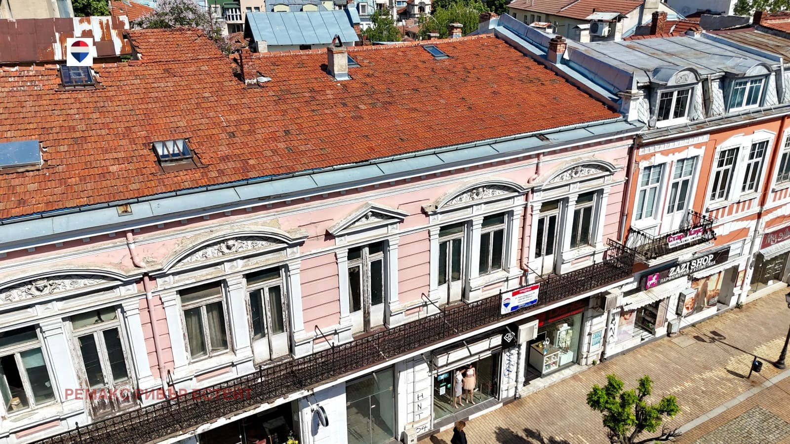 Продава ЕТАЖ ОТ КЪЩА град Русе, Център