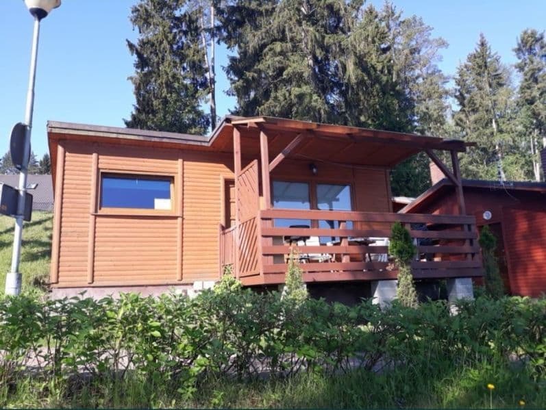Domek letniskowy nad jeziorem gołdap leśny zakątek