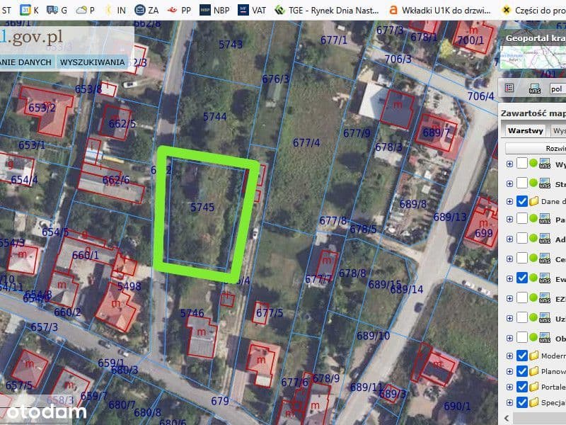 Działka budowlana Podgrabie / Jasna