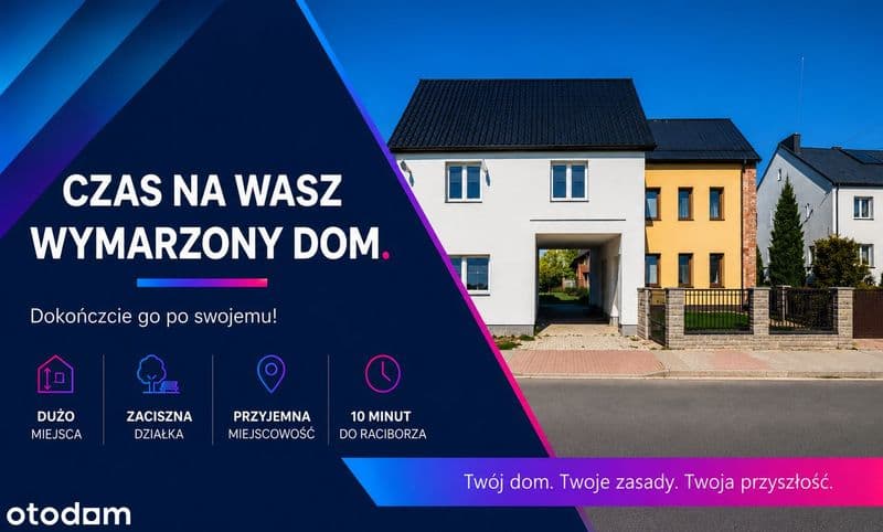 Przyjemnie położony - 10 minut od Raciborza.