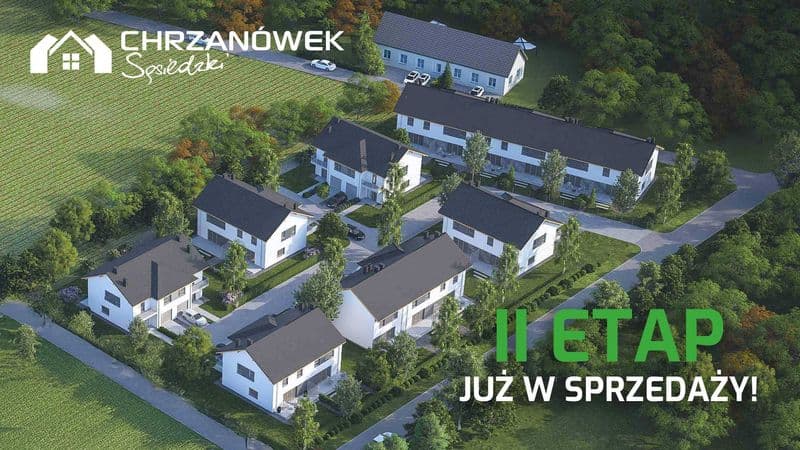 OSTATNIE DWA DOMY: nr 14 i nr 15 (124.45 m²) ogródek, pokoje, garaż, ł