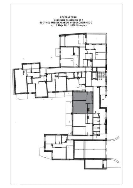 Mieszkanie Nr 7 - Parter - 54,68m2